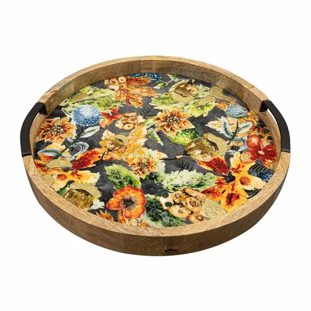 Dienblad Lammie Berry Blue Ø35cm