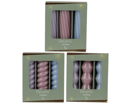 Dinerkaars 12cm Set van 3 Assorti 1st