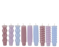 Dinerkaars 12cm Set van 3 Assorti 1st