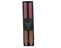 Dinerkaars Vintage Roze 26,5cm Ø2,8cm 2st