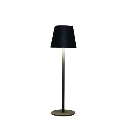 Draadloze Tafellamp Mat Zwart 36cm