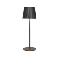 Draadloze Tafellamp Ribbel Antraciet 27,5cm