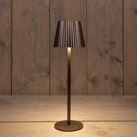 Draadloze Tafellamp Ribbel Brons 36,5cm