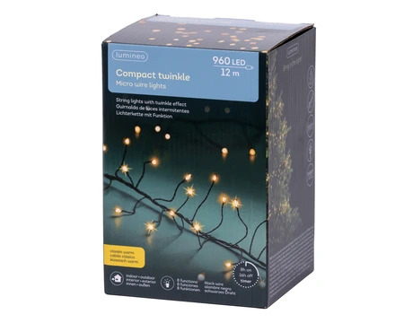 Lumineo Draadverlichting Compact 960 LED 12m CW