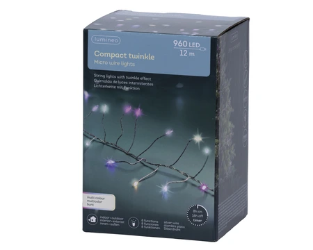 Draadverlichting Compact 960 LED 12m Multi Pink