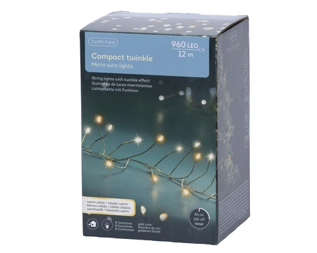 Draadverlichting Compact 960 LED 12m WW+CW