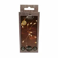Draadverlichting Goud 20 LED 1m WW