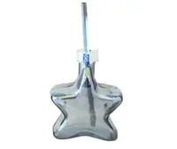 Drinkglas Kerstster met Rietje Grijs