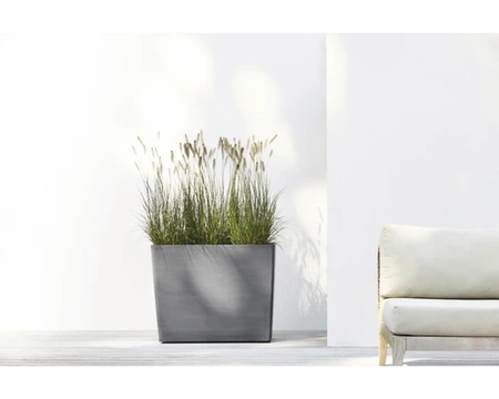 Ecopots Plantenbak Paris op Wielen Grey 85cm
