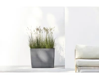 Ecopots Plantenbak Paris op Wielen Grey 85cm