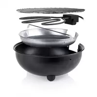 Elektrische Barbecue Ø31cm zwart