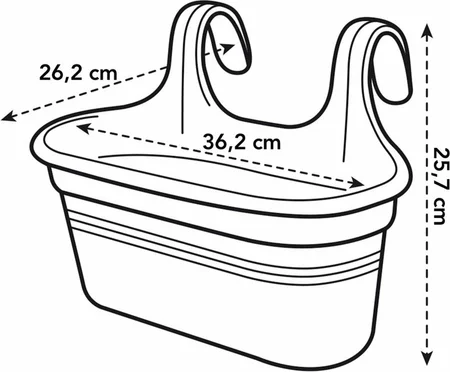 Elho Balkonbak Mild Terra 35cm