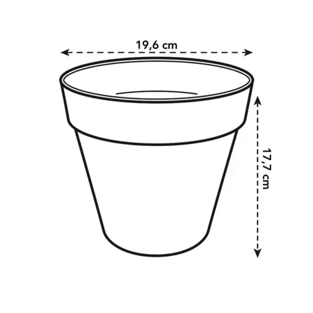 Elho Bloempot Loft Urban Rond Wit Ø19cm
