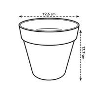 Elho Bloempot Loft Urban Rond Wit Ø19cm
