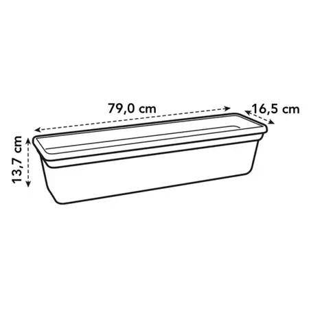 Elho Green Basics Balkonbak Zwart 80cm