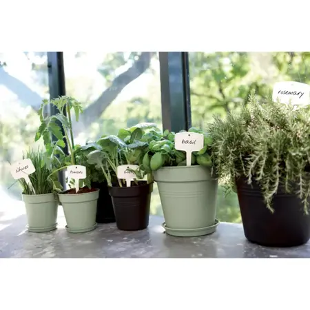 Elho Green Basics Plantenschotel Steengroen Ø17cm