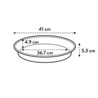 Elho Green Basics Plantenschotel Zwart Ø41cm