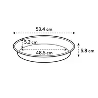 Elho Green Basics Plantenschotel Zwart Ø53cm