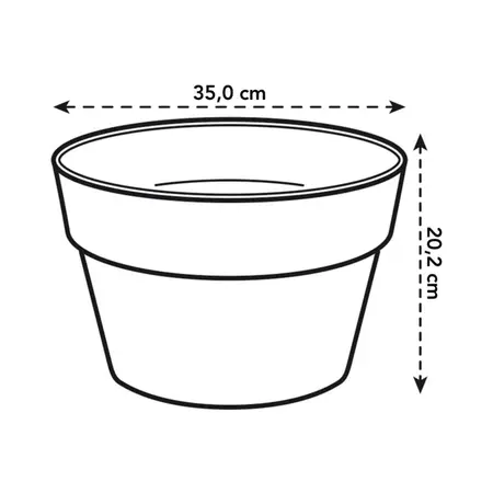Elho Loft Urban Plantenschaal Antraciet Ø35cm