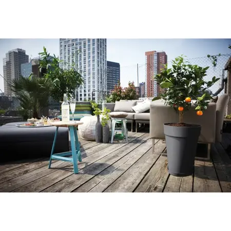 Elho Loft Urban Schotel Antraciet Ø21cm