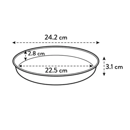 Elho Loft Urban Plantenschotel Antraciet Ø24cm