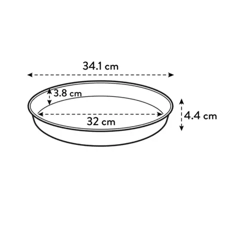 Elho Loft Urban Plantenschotel Antraciet Ø34cm