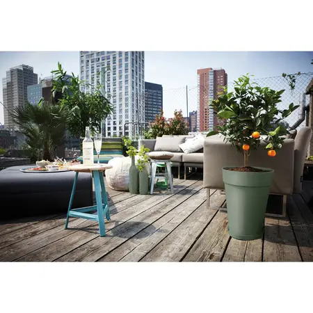 Elho Loft Urban Plantenschotel Pistache Groen Ø14cm