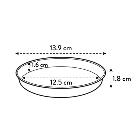 Elho Loft Urban Plantenschotel Zijdewit Ø14cm