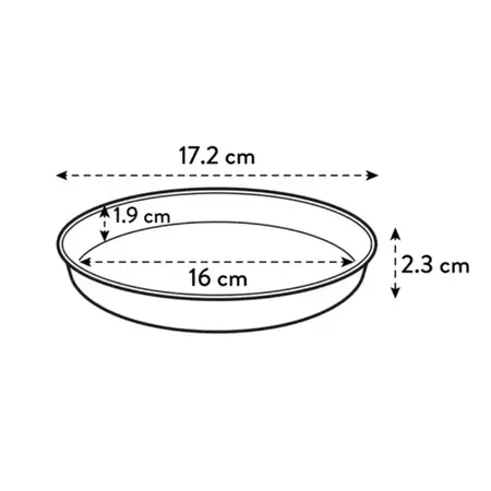 Elho Loft Urban Plantenschotel Zijdewit Ø17cm