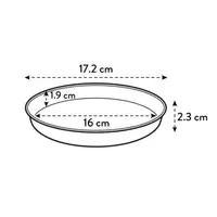 Elho Loft Urban Plantenschotel Zijdewit Ø17cm