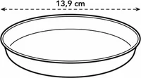 Elho Loft Urban Schotel Wit Ø14cm