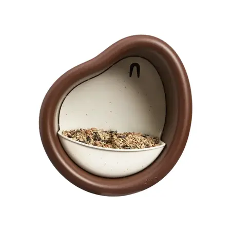 Elho Voederhuis Organic 25cm Kastanje Bruin
