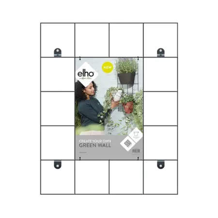 Elho Wandrek Loft Urban Green Wall Zwart 59cm