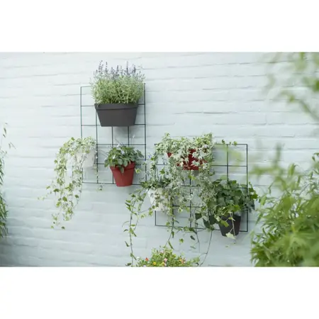 Elho Wandrek Loft Urban Green Wall Zwart 59cm