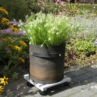 Esschert Design Plantentrolley Grijs 29x29cm