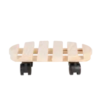 Esschert Design Plantentrolley Naturel Ø29cm