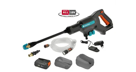 Gardena Accu Hogedrukreiniger AquaClean 18V Set