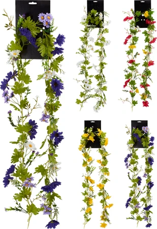 Bloemenguirlande 180cm Diverse kleuren