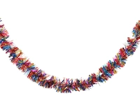 Guirlande Lametta 270cm Ø10cm Regenboog