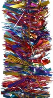 Guirlande Lametta 270cm Ø10cm Regenboog