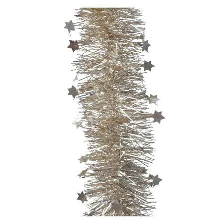 Guirlande Lametta Ster 270cm Ø9cm Parel