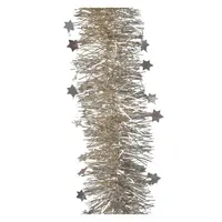 Guirlande Lametta Ster 270cm Ø9cm Parel