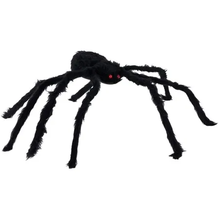 Halloween Decoratie Spin Zwart 90cm