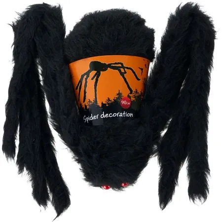 Halloween Decoratie Spin Zwart 90cm