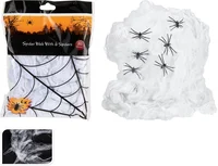 Halloween Spinnenweb met Zwarte Spinnen 80gr