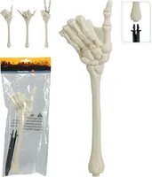 Halloween Tuinsteker Skelet Hand 46cm Assorti 1st