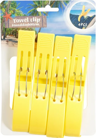 Handdoeklemmen Set 4st Assorti