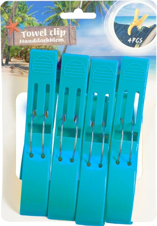 Handdoeklemmen Set 4st Assorti