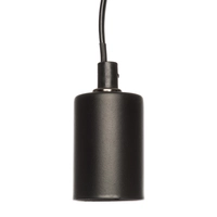 Snoerpendel Hanglamp E27 Fitting Zwart