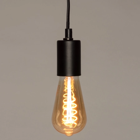 Snoerpendel Hanglamp E27 Fitting Zwart